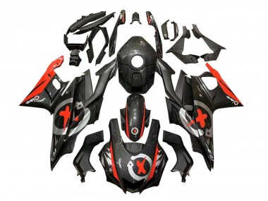 Carénages Moto Yamaha YZF R3/R25 2019-2021 - Rouge Noir Fibre de Carbone