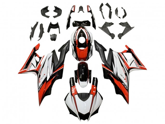 Kits Carénage Moto Yamaha YZF R3/R25 2022-2024 - Blanc Rouge Noir