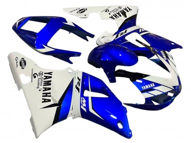 Carénages Moto Yamaha YZF 1000 R1 1998-1999 - Blanc Bleu Noir