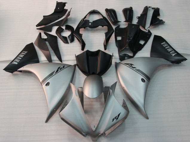 Carénage Moto Yamaha YZF 1000 R1 2009-2011 - Argent Noir