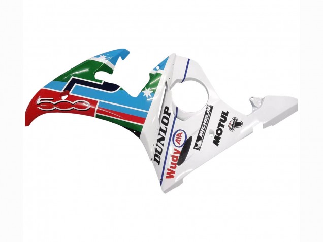 Carénages Moto Yamaha YZF R6S 2006-2009 - Blanc Bleu Vert Rouge Kastinee Dunlop Motul
