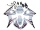 Carénages Moto Yamaha YZF R6S 2006-2009 - Blanc Dark Noir Flamme