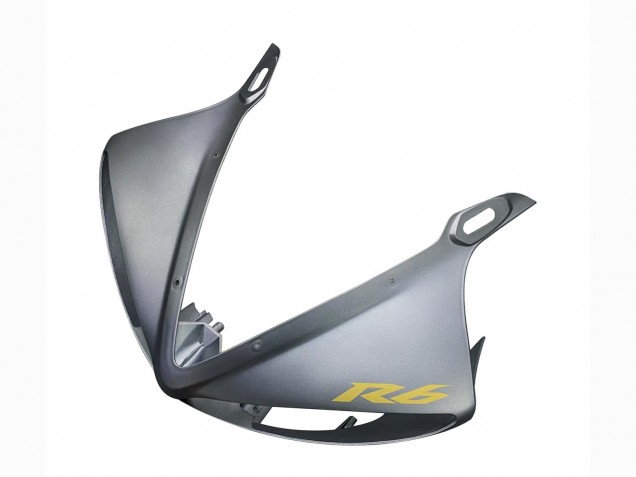 Carénages Moto Yamaha YZF R6S 2006-2009 - Gris Mat Noir Mat Or Décalque