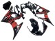 Carénage Moto Yamaha YZF R6S 2006-2009 - Noir Brillant Rouge