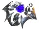 Carénages Moto Yamaha YZF R6S 2006-2009 - Bleu Noir Mat