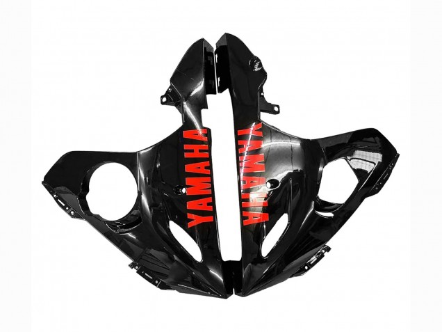 Carénages Moto Yamaha YZF R6S 2006-2009 - Noir Brillant Rouge