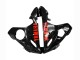Carénages Moto Yamaha YZF R6S 2006-2009 - Noir Brillant Rouge