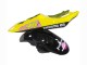 Carénages Moto Yamaha YZF R6S 2006-2009 - Jaune Rose Noir Brillant Rossi Repsol 46