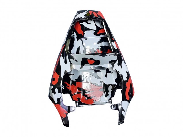 Carénages Moto Yamaha YZF R6 2003-2004 - Noir Rouge Gris Camouflage