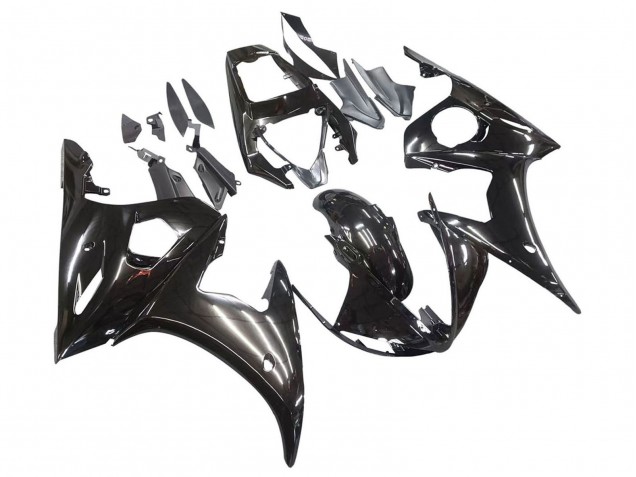 Carénages Moto Yamaha YZF R6S 2006-2009 - Noir Brillant