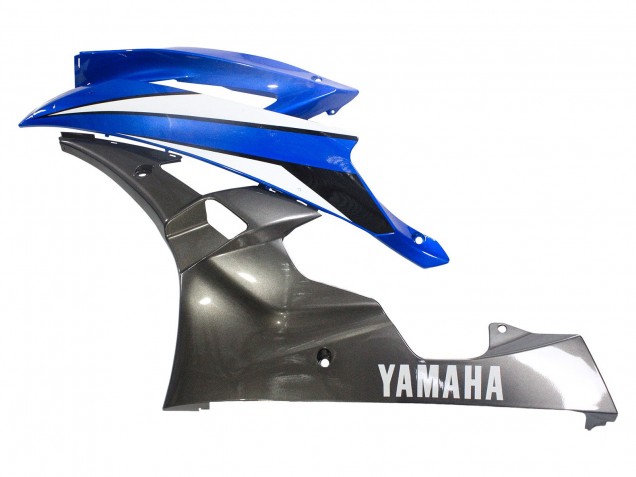 Carénages Moto Yamaha YZF 600 R6 2006-2007 - Bleu Blanc Noir Brillant