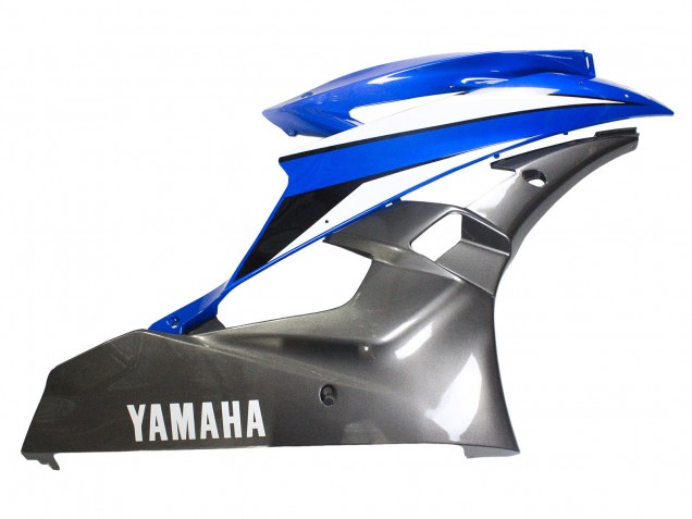 Carénages Moto Yamaha YZF 600 R6 2006-2007 - Bleu Blanc Noir Brillant