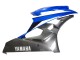 Carénages Moto Yamaha YZF 600 R6 2006-2007 - Bleu Blanc Noir Brillant