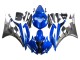 Carénages Moto Yamaha YZF 600 R6 2006-2007 - Bleu Blanc Noir Brillant