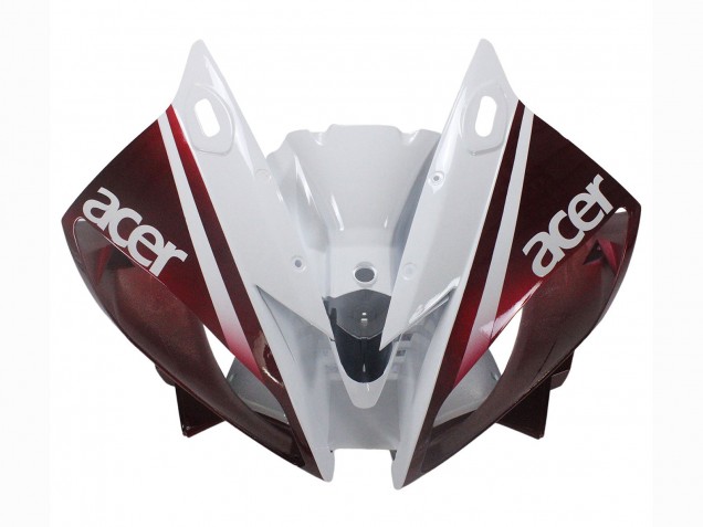 Carénages Moto Yamaha YZF 600 R6 2006-2007 - Blanc Rouge Marron Fiat Acer Yamalube