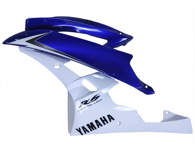 Carénages Moto Yamaha YZF 600 R6 2006-2007 - Blanc Bleu Noir
