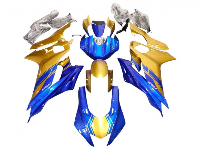 Carénages Moto Yamaha YZF 600 R6 2017-2025 - Or Bleu