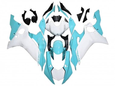 Carénages Moto Yamaha YZF 600 R6 2017-2023 - Blanc Bleu Clair