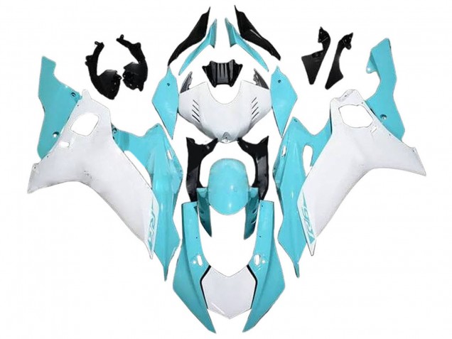 Carénages Moto Yamaha YZF 600 R6 2017-2025 - Blanc Bleu Clair