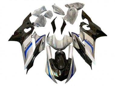 Carénages Moto Yamaha YZF 600 R6 2017-2023 - Argent Bleu Noir