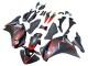 Carénages Moto Honda CBR250RR 2011-2015 - Noir Mat Rouge Bande