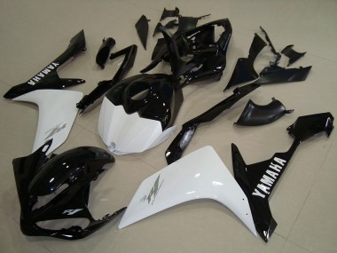 Carénages Moto Yamaha YZF R1 2007-2008 - Blanc Noir