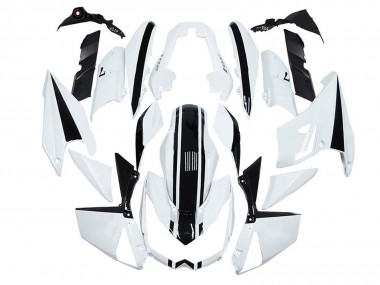 Carénages Moto Kawasaki Z1000 2010-2013 - Blanc Noir