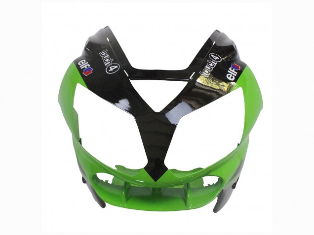 Carénage Moto Kawasaki ZX12R 2002-2006 - Vert Noir Brillant Elf Touch4 Monstre