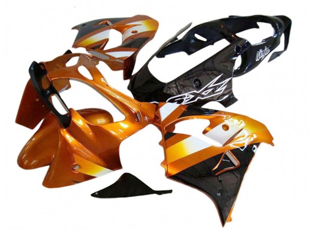 Carénages Moto Kawasaki ZX9R 2000-2001 - Orange Noir