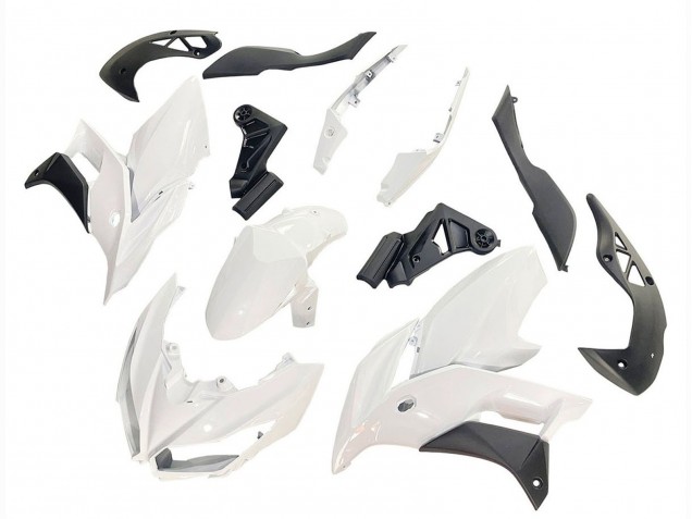 Carénages Moto Kawasaki Versys 650 2015-2021 - Blanc Noir Mat