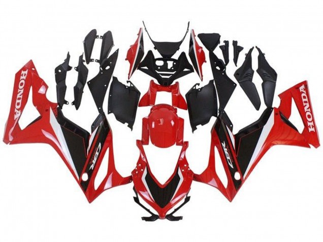 Carénages Moto Honda CBR650R 2019-2020 - Rouge Blanc Noir Mat
