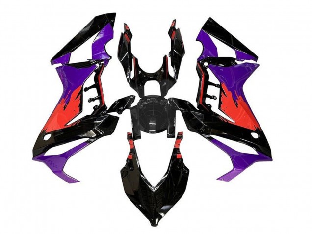 Carénages Moto Honda CBR650R 2019-2020 - Violet Rouge Noir Brillant
