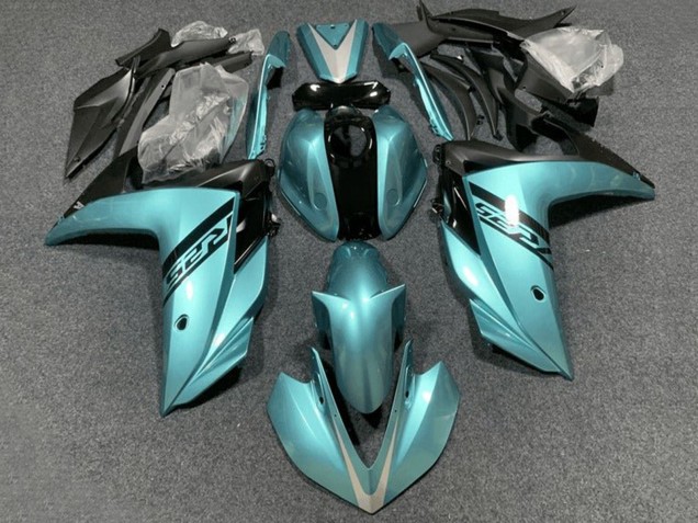 Carénages Moto Yamaha YZF R3/R25 2015-2018 - Bleu Clair Noir