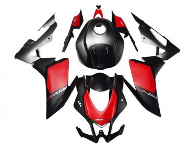 Kits Carénage Moto Aprilia RSV4 1000 2009-2015 - Noir Mat Rouge Gris