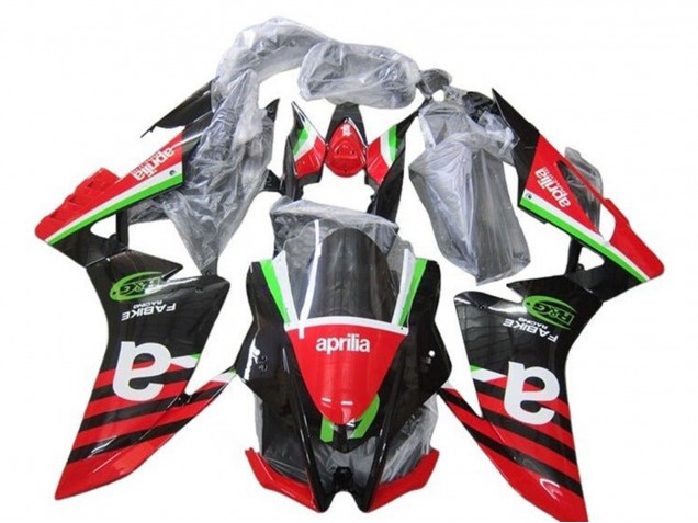 Carénages Moto Aprilia RSV4 1000 2009-2015 - Rouge Vert Noir Bande