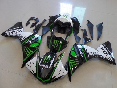 Carénages Moto Yamaha YZF R1 2009-2011 - Blanc Bleu Noir Vert Monstre