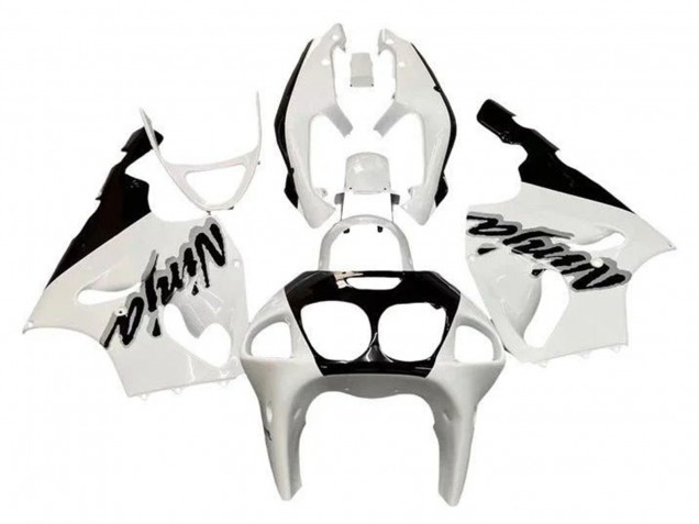 Carénages Moto Kawasaki ZX7R 1996-2003 - Blanc Noir