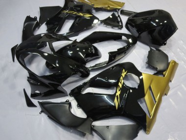 Carénages Moto Kawasaki ZX12R 2002-2006 - Noir Brillant Or