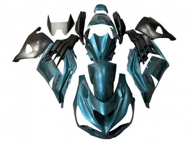 Carénages Moto Kawasaki ZX14R ZZR1400 2012-2024 - Bleu Métallisé Sarcelle