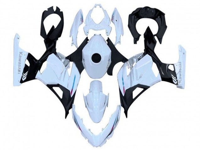 Carénage Moto Kawasaki Ninja 400 2018-2024 - Blanc Noir