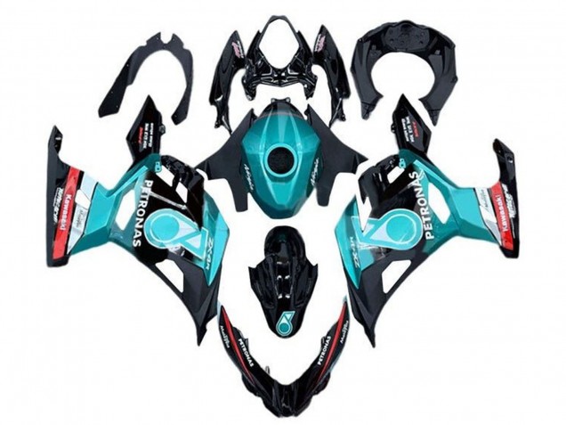 Carénages Moto Kawasaki Ninja 400 2018-2024 - Bleu Clair Rouge Noir Petronas