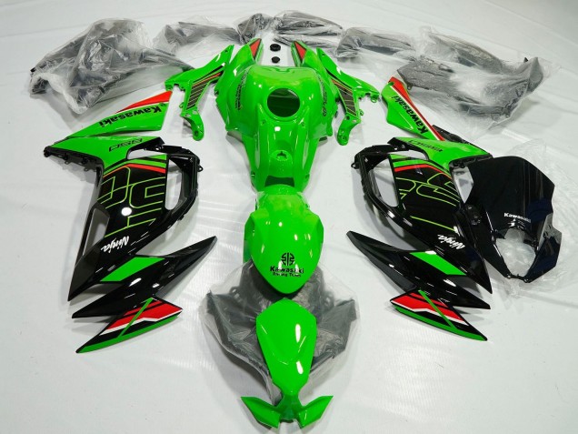 Carénage Moto Kawasaki Ninja 650 EX650 2020-2026 - Vert Rouge Noir Blanc