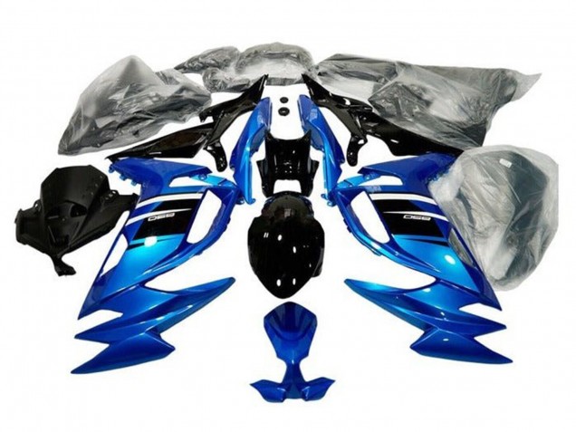 Carénages Moto Kawasaki Ninja 650 EX650 2020-2025 - Bleu Blanc Noir