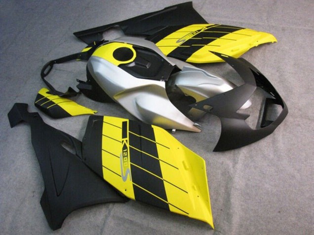 Carénages Moto BMW K1200S 2005-2010 - Argent Jaune Noir