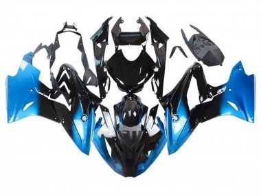 Carénages Moto BMW S1000RR 2017-2018 - Bleu Noir Brillant Fade