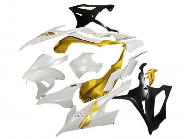 Carénages Moto BMW S1000RR 2019-2022 - Blanc Or Noir Mat