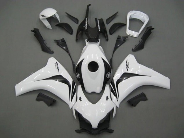 Carénage Moto Honda CBR1000RR 2008-2011 - Blanc Noir Brillant
