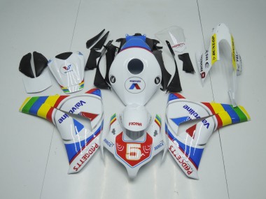 Carénages Moto Honda CBR1000RR 2008-2011 - Blanc Bleu Rouge ValvoDoubler Roue Chromatique