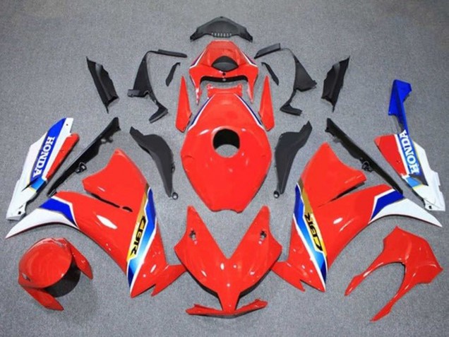 Carénages Moto Honda CBR1000RR 2012-2016 - Blanc Rouge Bleu Or