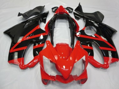Carénages Moto Honda CBR600 F4i 2004-2007 - Rouge Noir Brillant